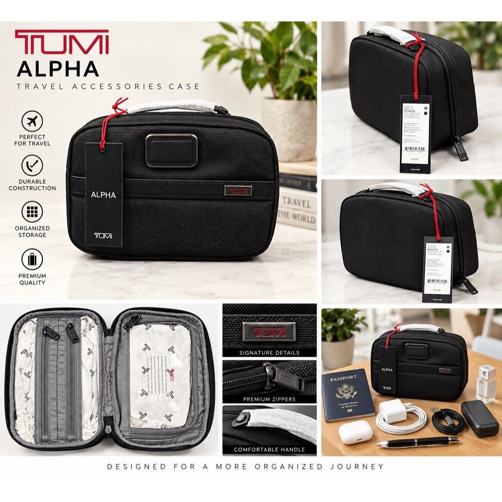 Tumi Alpha Split Travel Kit 5.5x8.5x3.5